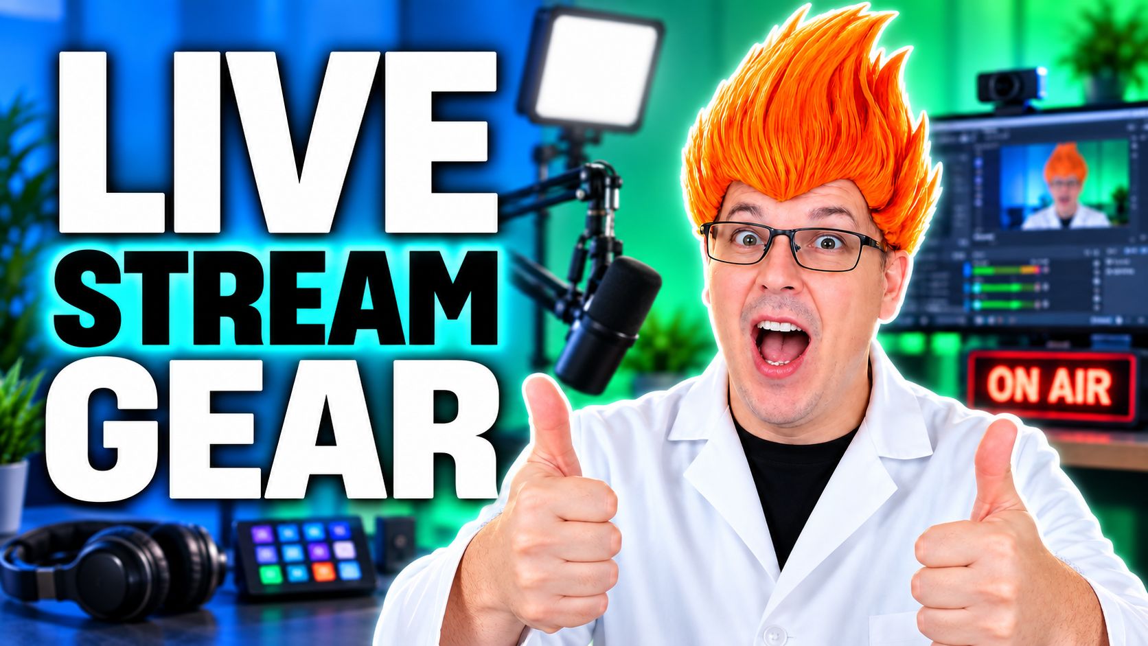 Best budget live streaming gear setup with microphone, camera, lights, Stream Deck and streaming studio