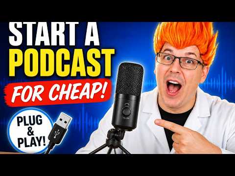 USB podcast microphone for beginners: FIFINE K669B USB Microphone shown in my hands-on review