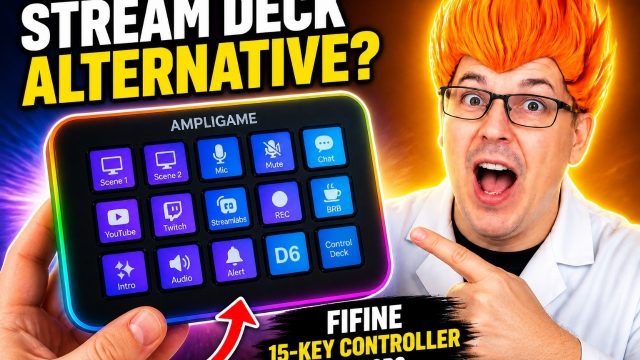 FIFINE D6 stream controller: FIFINE AmpliGame D6 Stream Controller shown in my hands-on review