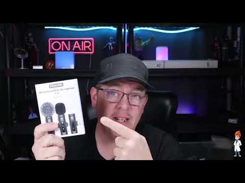 USB-C wireless lavalier microphone: USB-C wireless lavalier microphone set shown during my hands-on review