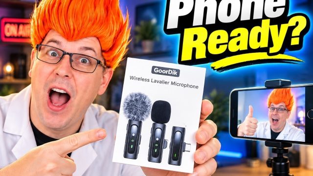 USB-C wireless lavalier microphone: USB-C wireless lavalier microphone set shown in my hands-on review